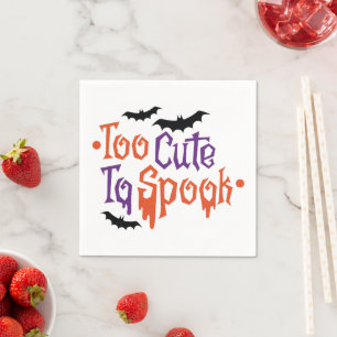 Serviette En Papier Trop mignon pour parler Halloween