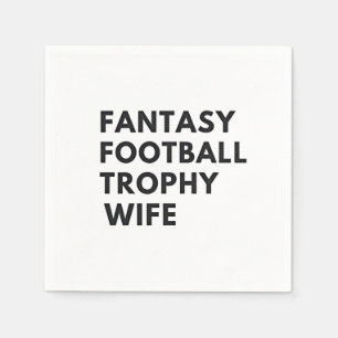Serviette En Papier Trophée de football d'Imaginaire Femme Couples amu