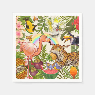 Serviette En Papier Tropical