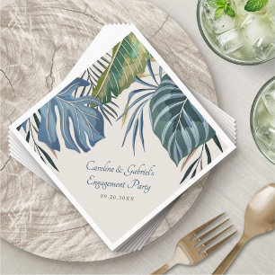 Serviette En Papier Tropical Beach Palm Mariage