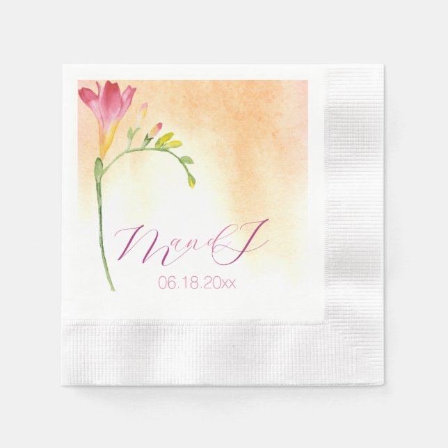 Serviette En Papier Tropical Freesia (Devant)