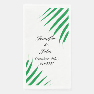 Serviette En Papier Tropical Kelly Green Palm Tree Feuilles Mariages