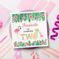 Tropical Summer Beach Luau Girls 2e anniversaire