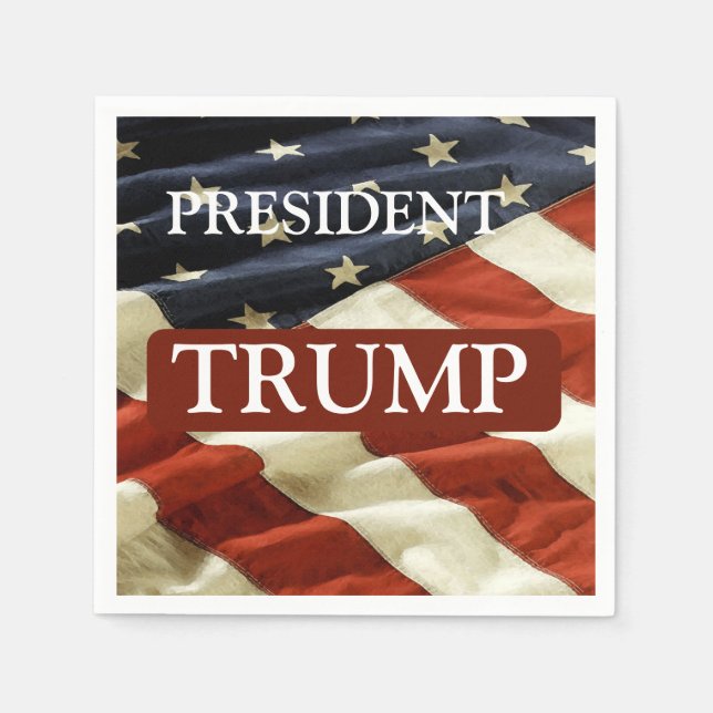 SERVIETTE EN PAPIER TRUMP 2024 (Devant)