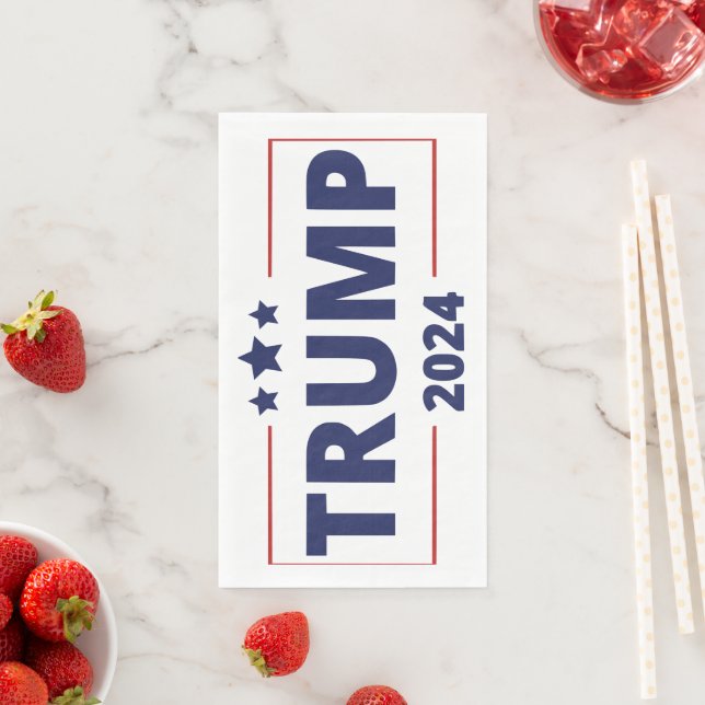 Serviette En Papier Trump 2024 (En situation)