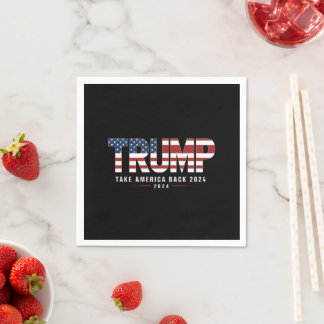Serviette En Papier Trump 2024 Redonner l'Amérique aux cadeaux américa