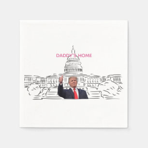 Serviette En Papier Trump 2024 Reprendre l'Amérique à la maison de pap