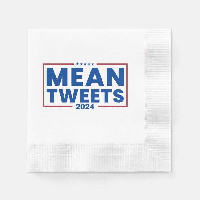 Serviette En Papier Trump 2024 Tweet Moyenne des élections (Devant)