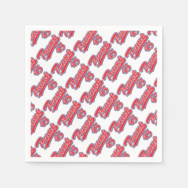 Serviette En Papier Trump-45-RED (Devant)