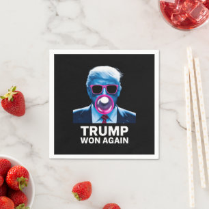 Serviette En Papier Trump a encore gagné Élection Vote Président 47e 2