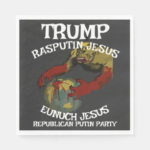 Serviette En Papier Trump Kaiser Bill Dictateur allemand FascisteCzar