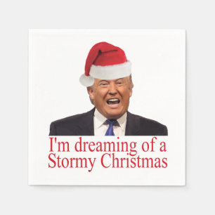 Serviette En Papier Trump, rêve d'un Noël orageux