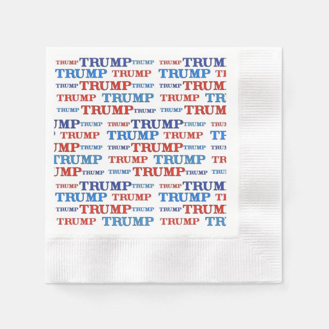 Serviette En Papier Trump Trump Papier Napkins (Devant)
