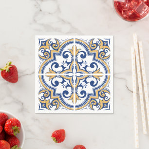 Serviette En Papier Tuiles portugaises 1