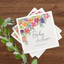 Tulipes de Bouquet et Baby shower verdoyant