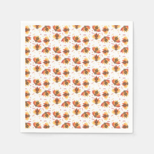 Serviette En Papier Turquie Gobble Thanksgiving Motif