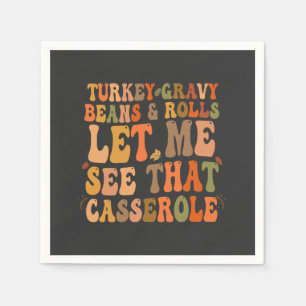 Serviette En Papier Turquie Gravy Beans & Rolls Laissez-moi voir cet a