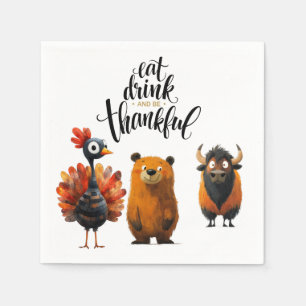 Serviette En Papier TURQUIE pour le dîner d'automne thématique d'actio