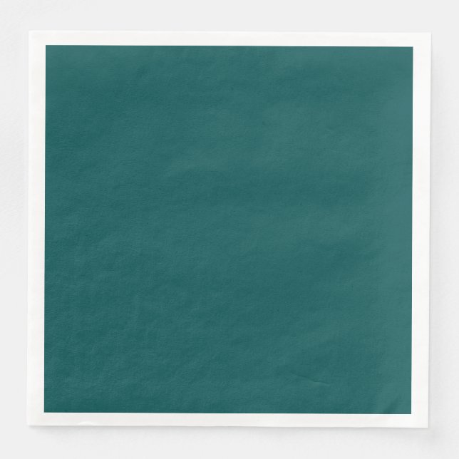 Serviette En Papier Turquoise foncé (couleur solide) (Devant)
