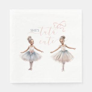 Serviette En Papier Tutu Cute Elegant Ballerina Aquarelle Anniversaire