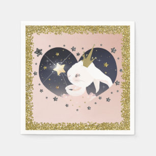 Serviette En Papier Twinkle Little Star Lapin Peach Fête de Naissance 