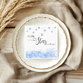 Serviette En Papier Twinkle Twinkle Little Star Boy Blue Baby Shower