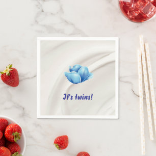 Serviette En Papier Twins dans le Baby shower Bloom