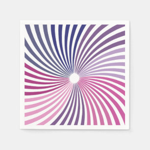 Serviette En Papier Twirl psychédélique