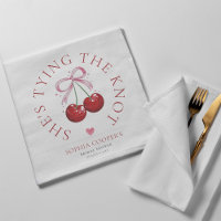 Tying Knot Chic Modern Cherry Fête des mariées