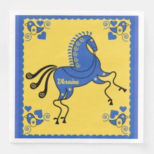 Serviette En Papier Ukraine Art populaire slave traditionnel