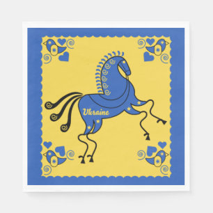 Serviette En Papier Ukraine Art populaire slave traditionnel