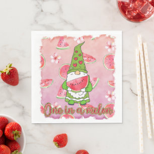 Serviette En Papier Un à Melon Green Gnome & Watermelon