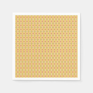 Serviette En Papier un arrière - plan orange et jaune avec cercles