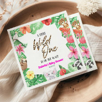 Un Baby shower animal tropical un peu sauvage
