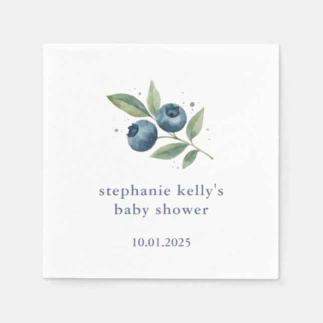 Serviette En Papier Un Baby shower Berry Sweet (Devant)