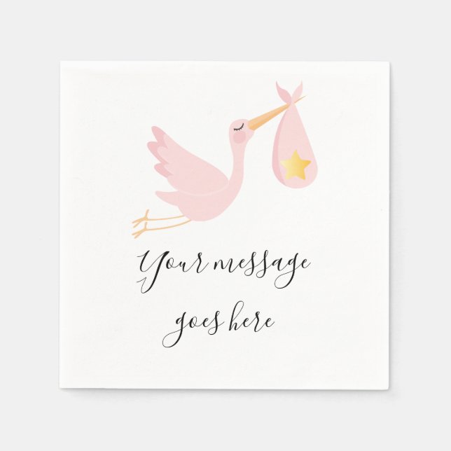 Serviette En Papier Un Baby shower spécial de livraison/aspersion (Devant)