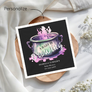 Serviette En Papier Un bébé brasse Baby shower Halloween