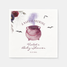 Un bébé brasse un Baby shower d'Halloween