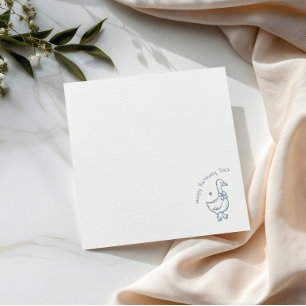 Serviette En Papier Un Canard Fou Personnalisé, Anniversaire Prépa Pre