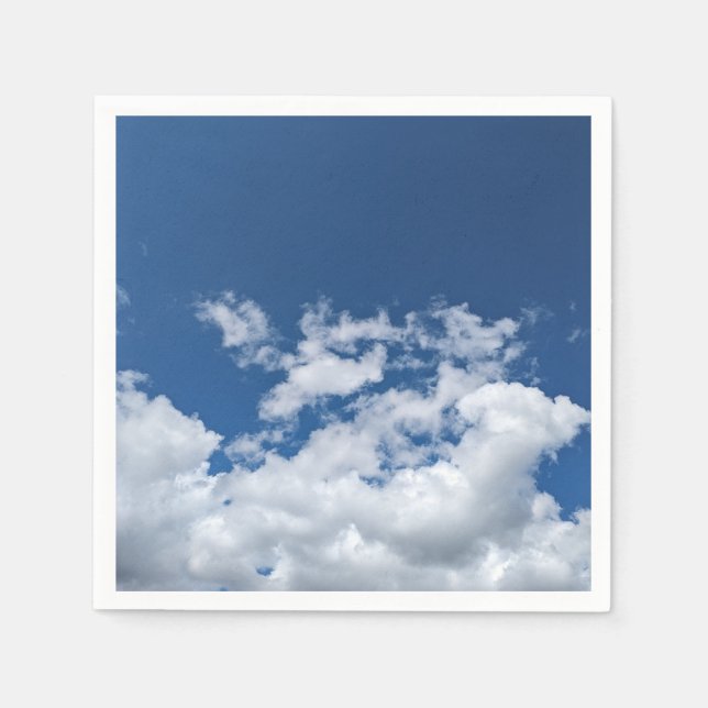 Serviette En Papier Un coin de nuages (Devant)