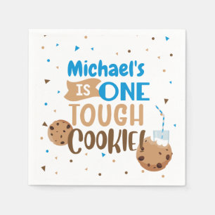 Serviette En Papier Un Cookie Dur Premier Anniversaire serviettes