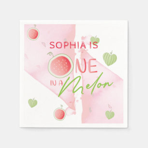 Serviette En Papier Un dans un Melon Anniversaire personnalisé