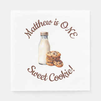 Serviette En Papier Un délicieux cookie ! Première fête d'anniversair