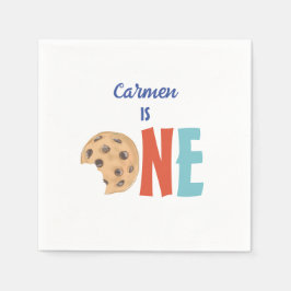 Serviette En Papier Un gâteau doux minimaliste premier anniversaire