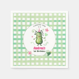 Serviette En Papier Un Gros Cornichon Anniversaire Rose Premier
