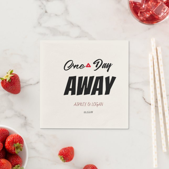 Serviette En Papier Un Jour De Dîner De Répétition Mariage (En situation)