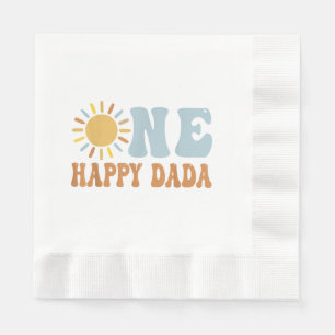 Serviette En Papier Un joyeux Dada de l'Anniversaire Premier voyage au