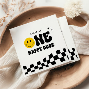 Serviette En Papier UN Joyeux Dude 1er Anniversaire