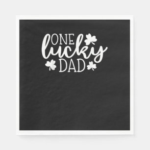 Serviette En Papier Un Lucky Papa Chemise Jour de la Saint Patrick Che