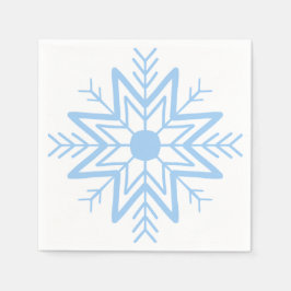 Serviette En Papier un mignon flocon de neige sur la serviette